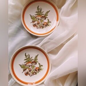 Vintage Royal China Jeannette Woodland Magic Mushroom Dinnerware Set